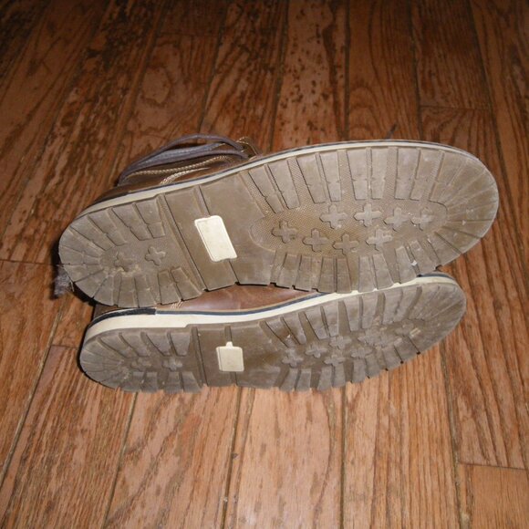 Teen's / Men's Faux Leather Casual Ankle Boots - Picture 5 of 5